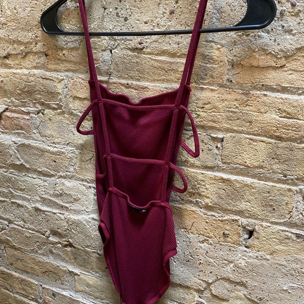 Maroon urban bodysuit